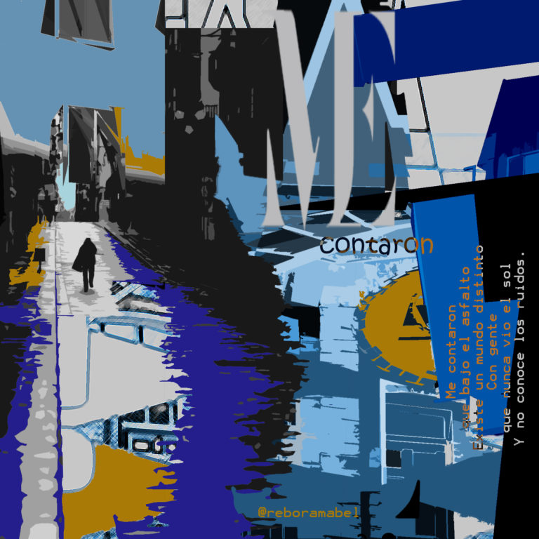 Québec Collage / Projet Bleu / Mabel Elsa Rebora